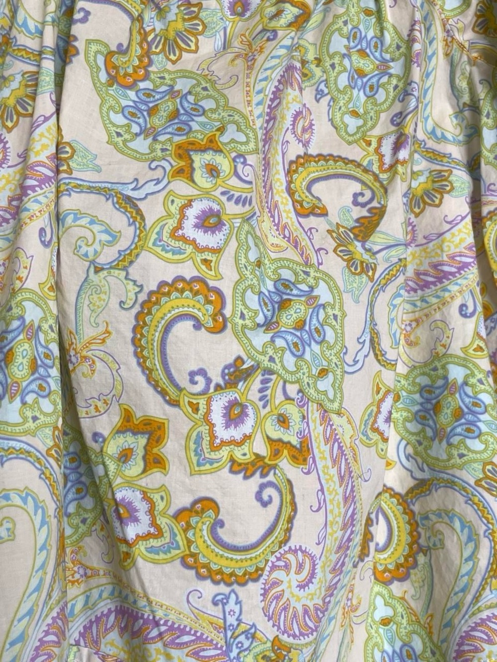 Paisley Ruffled Off-Shoulder Top - Picture 2 of 4